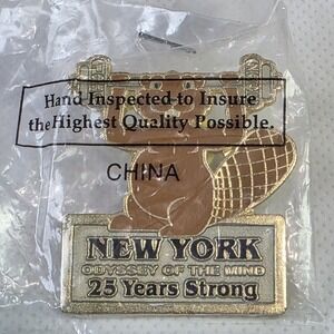 2005 25 Years New‎ York Beaver Weightlifting Odyssey Of The Mind OotM Lapel Pin